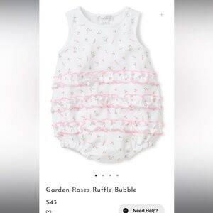 Kissy Kissy Pink Floral Ruffle Romper